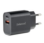 Intenso 30W USB-A, UBS-C Ladegerät, schwarz