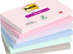 Post-it® Haftnotizen Super Sticky Notes Soulful Collection, farbsortiert, 90 Blatt