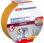 tesa doppelseitiges Klebeband Montageband POWERBOND Indoor 38,0 mm x 5,0 m