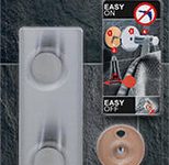 tesa Handtuchhaken Powerbutton Classic Doppelhaken silber