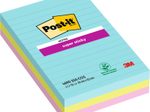 Post-it® Jumbo-Haftnotizen Super Sticky Notes Cosmic Collection, farbsortiert, 90 Blatt