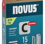 novus Tackerklammern Schmalrücken superhart 4/15
