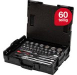 Wiha Steckschlüssel-Satz 1/4" und 1/2" 44685 60-tlg.