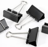 Gowi Foldbackklammern schwarz 5,1 cm, 12 St.