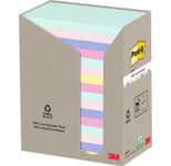 Post-it® Haftnotizen Recycling Notes, farbsortiert, 100 Blatt