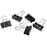 Gowi Foldbackklammern schwarz 3,2 cm, 12 St.