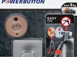 tesa Handtuchhaken Powerbutton Classic eckig silber