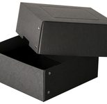 FALKEN PURE 200x200mm Aufbewahrungsbox 1050 Blatt schwarz 21,0 x 21,0 x 8,5 cm, 1 St.
