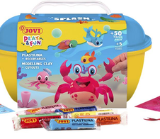 JOVI Modelliermassen Play & Fun Plastilina Splash