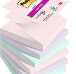 Post-it® Haftnotizen Super Sticky Z-Notes Soulfoul Collection, farbsortiert, 90 Blatt