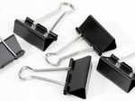 Gowi Foldbackklammern schwarz 4,1 cm, 12 St.