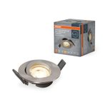 OSRAM LED Einbauleuchte Spotlight Recess 4,3 W silber