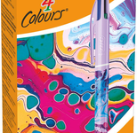 BIC® 4-Farben-Kugelschreiber 4 Colours Hydro, Schreibfarbe: farbsortiert