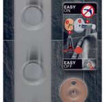 tesa Handtuchhaken Powerbutton Classic Hakenleiste silber