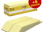 Post-it® Haftnotizen, gelb, 100 Blatt pro Block
