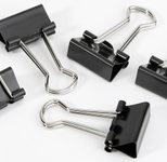 Gowi Foldbackklammern schwarz 1,9 cm, 12 St.