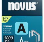 novus Tackerklammern Feindraht 53/6