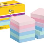 Post-it® Haftnotizen Super Sticky Notes Soulful Collection, farbsortiert, 90 Blatt