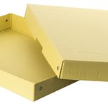 FALKEN PURE Aufbewahrungsbox 500 Blatt pastellgelb 24,0 x 32,0 x 4,0 cm, 1 St.
