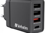 verbatim 30W 3x USB-A, USB-C Ladegerät, schwarz