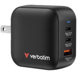 verbatim 70W USB-A, 2x USB-C Mini GaN Ladegerät, schwarz