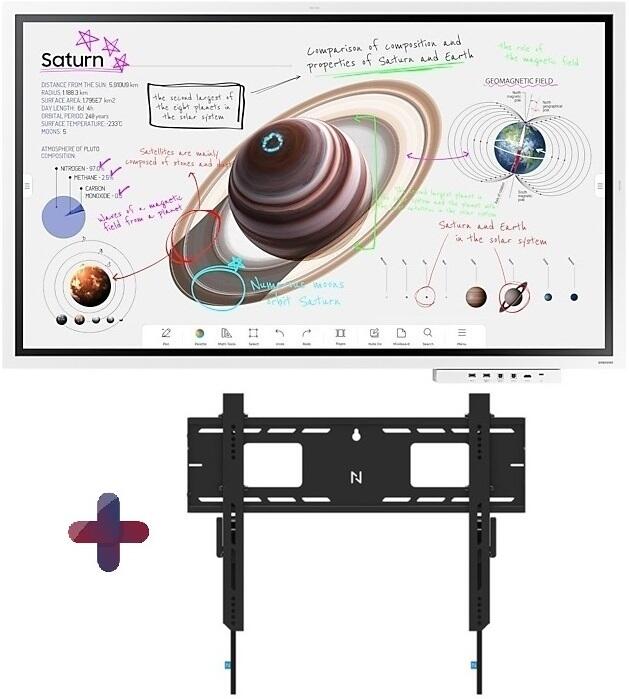 Samsung Flip Pro WM55B Flipchart 138,7 cm 55 Zoll inkl. Neomounts LEVEL-750 WL30-750BL16 Wandhalterung & Tray CY-TF65BBC video preview