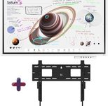 Samsung Flip Pro WM55B Flipchart 138,7 cm 55 Zoll inkl. Neomounts LEVEL-750 WL30-750BL16 Wandhalterung & Tray CY-TF65BBC