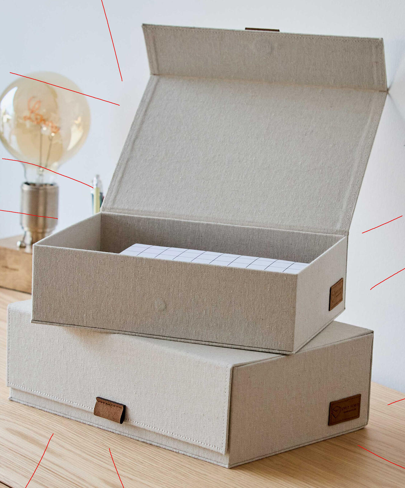 LOVE !T STORE !T Aufbewahrungsboxen-Set Premium, beige