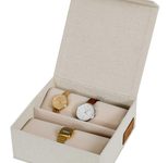 LOVE !T STORE !T Uhrenbox Premium 16,5 x 16,5 x 7 cm, beige