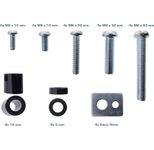 InLine® 40-teiliges Schraubenset 4x M5x14mm, 4x M6x14mm, 4x M6x30mm, 4x M8x30mm, 4x M8x50mm