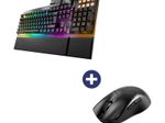 Be Quiet Maus Dark Perk Ergo + Tastatur Dark Mount Silent Linear RGB-LED