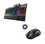 Be Quiet Maus Dark Perk Ergo + Tastatur Dark Mount Silent Linear RGB-LED