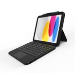 ZAGG Tough Keys Tastatur und Foliohülle für iPad 10,9-11" (A16/10. Gen) - QWERTZ DE - schwarz