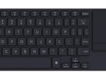 Rapoo E2810M kabellose Tastatur mit Touchpad - QWERTZ DE - dunkles grau