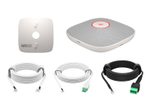 Poly Studio A2-Tischmikrofon weiß mit Montageplatte E/A-Kabel