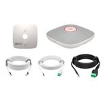 Poly Studio A2-Tischmikrofon weiß mit Montageplatte E/A-Kabel