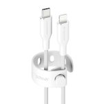 empower™ by PanzerGlass® Racing 60W USB-C to Lightning Kabel, USB 2.0, 1.2M, Silber Weiss