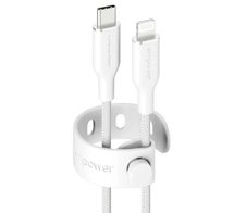empower™ by PanzerGlass® Racing 60W USB-C to Lightning Kabel, USB 2.0, 1.2M, Silber Weiss