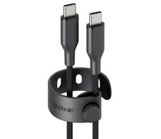 empower™ by PanzerGlass® Racing 60W USB-C to USB-C Kabel, USB 2.0, 2M, Schwarz