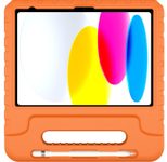 DEQSTER Kids Case stoßgedämpfte Schutzhülle für iPad (A16/10. Gen) orange