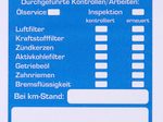 EICHNER Aufkleber Inspektion, blau/weiß