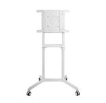 PureMounts PM-CART-80W rotierbarer Rollwagen bis 70 Zoll, weiß