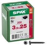 SPAX® T15 Halbrundkopf BLAX Universalschrauben, 3,5 x 25 mm