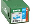 SPAX® T20 Senkkopf BLANK A2 Universalschrauben, 5 x 80 mm