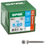 SPAX® T20 Senkkopf BLANK A2 Universalschrauben, 5 x 60 mm