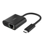 Belkin Connect 100 W USB-C/Ethernet- und Ladeadapter, schwarz
