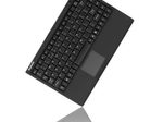 KeySonic ACK-540U+ kabelgebundene Mini Tastatur mit Smart-Touchpad - QWERTZ DE - schwarz