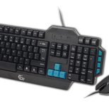 Gembird kabelgebundenes Gaming Tastatur-Maus-Set - QWERTZ DE - schwarz