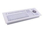GETT kabelgebundene Tastatur mit Trackball - QWERTZ DE - weiß