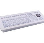 GETT kabelgebundene Tastatur mit Trackball - QWERTZ DE - weiß